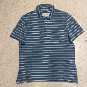 Blue Striped Polo Shirt